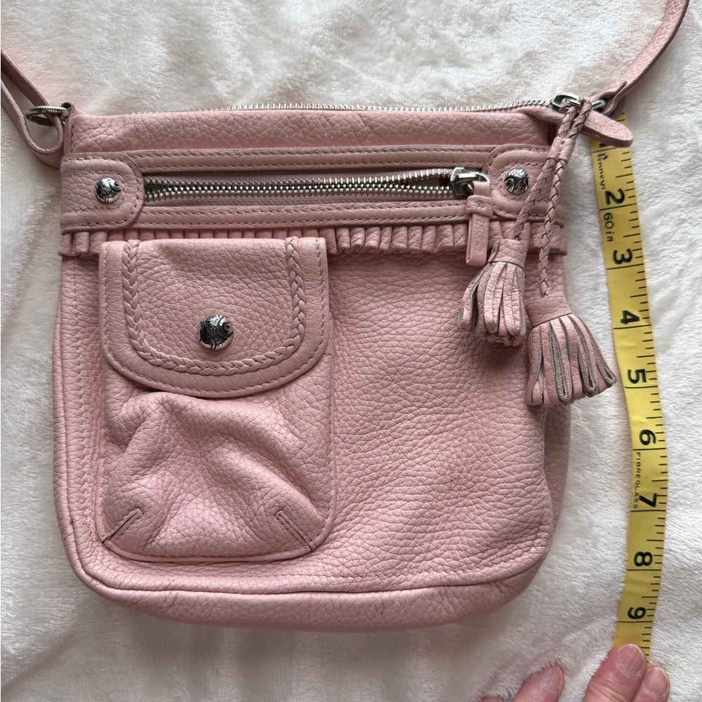Brighton Pink Leather Small Crossbody Bag